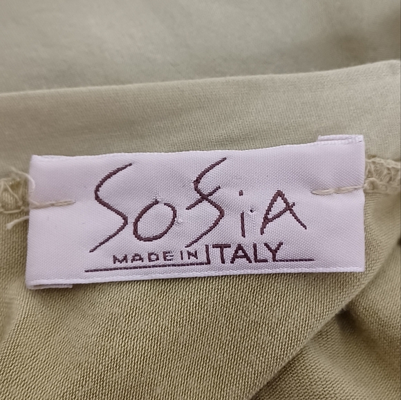 Sofia Made in Italy Artsy 100% Silk Boho Blouse - Picture 12 of 15